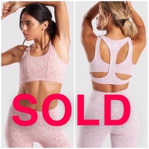 Gymshark fleur texture sports bra